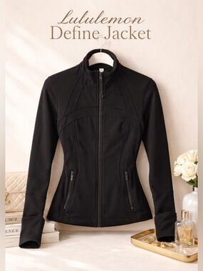 Lululemon Define Jacket Black Size 6 Zip Athletic Slim Fit